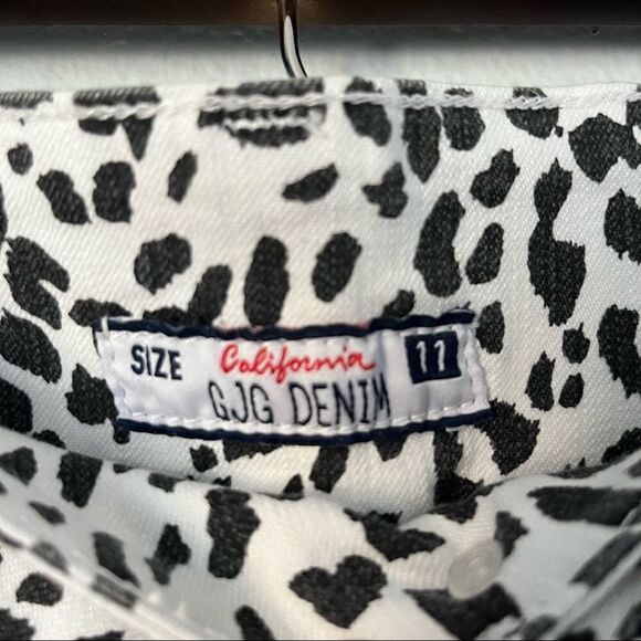 NWT GJG Cheetah Print Cotton Denim Size 11 - Picture 6 of 8